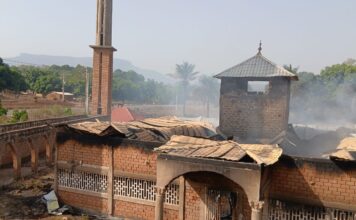 Kolenté : une mosquée ravagée par un incendie d’origine accidentelle.